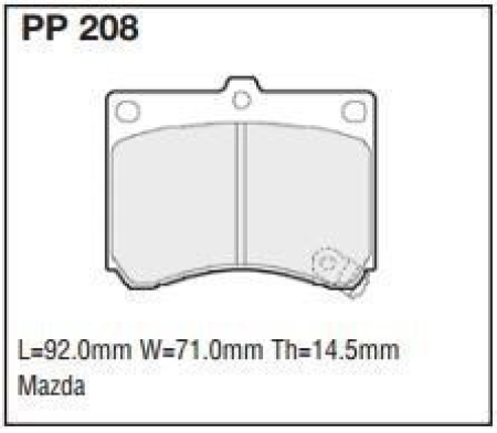 Black Diamond PP208 predator pad brake pad kit PP208