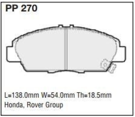 Black Diamond PP270 predator pad brake pad kit PP270