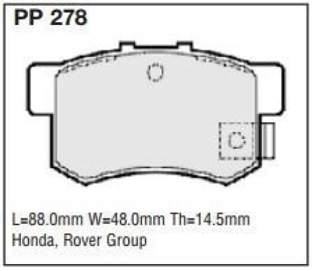 Black Diamond PP278 predator pad brake pad kit PP278
