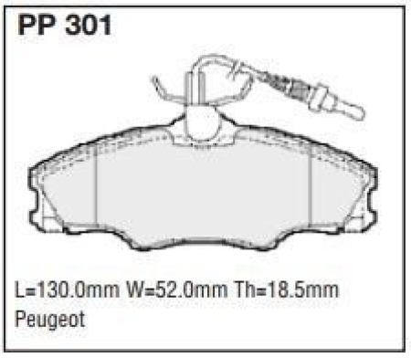 Black Diamond PP301 predator pad brake pad kit PP301