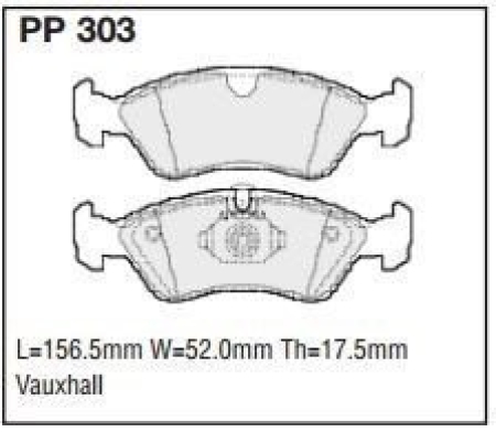 Black Diamond PP303 predator pad brake pad kit PP303