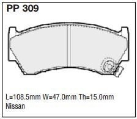 Black Diamond PP309 predator pad brake pad kit PP309
