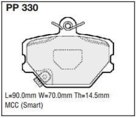 Black Diamond PP330 predator pad brake pad kit PP330