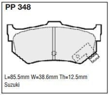 Black Diamond PP348 predator pad brake pad kit PP348