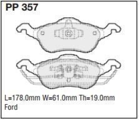 Black Diamond PP357 predator pad brake pad kit PP357