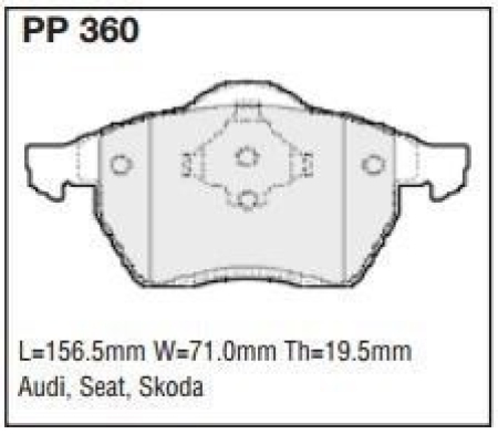 Black Diamond PP360 predator pad brake pad kit PP360