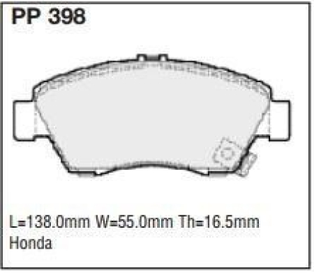 Black Diamond PP398 predator pad brake pad kit PP398