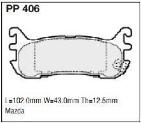 Black Diamond PP406 predator pad brake pad kit PP406