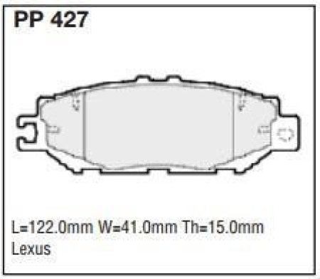 Black Diamond PP427 predator pad brake pad kit PP427