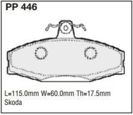 Black Diamond PP446 predator pad brake pad kit PP446