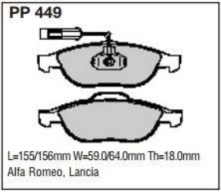 Black Diamond PP449 predator pad brake pad kit PP449