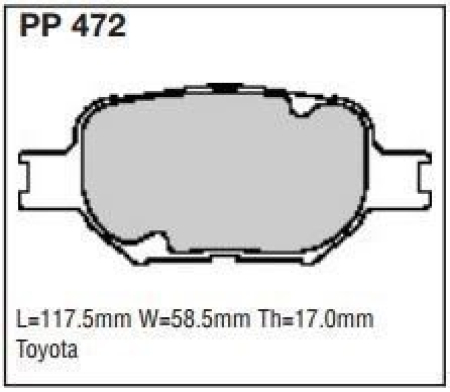Black Diamond PP472 predator pad brake pad kit PP472