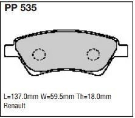 Black Diamond PP535 predator pad brake pad kit PP535