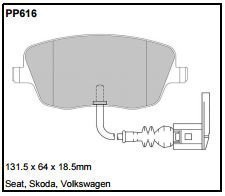 Black Diamond PP616 predator pad brake pad kit PP616