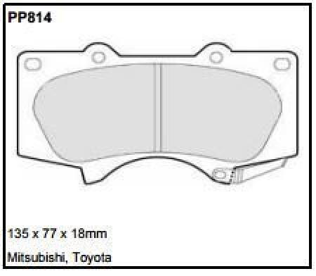 Black Diamond PP814 predator pad brake pad kit PP814