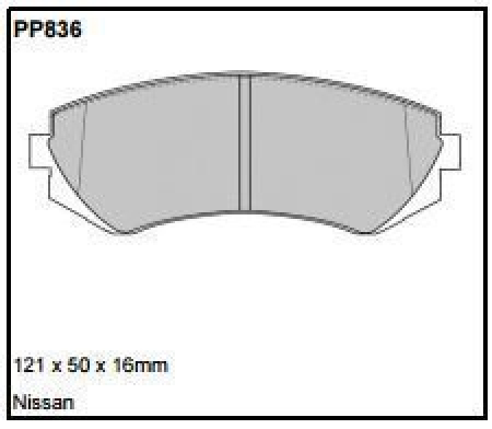 Black Diamond PP836 predator pad brake pad kit PP836