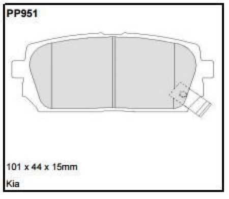 Black Diamond PP951 predator pad brake pad kit PP951