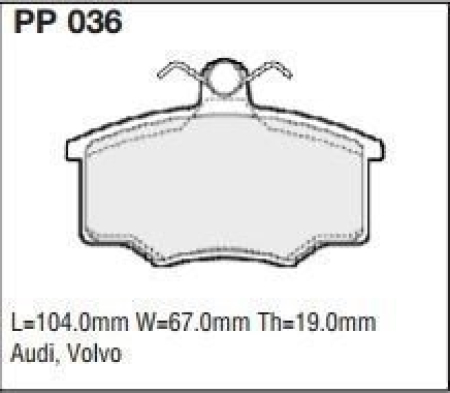 Black Diamond PP036 predator pad brake pad kit PP036