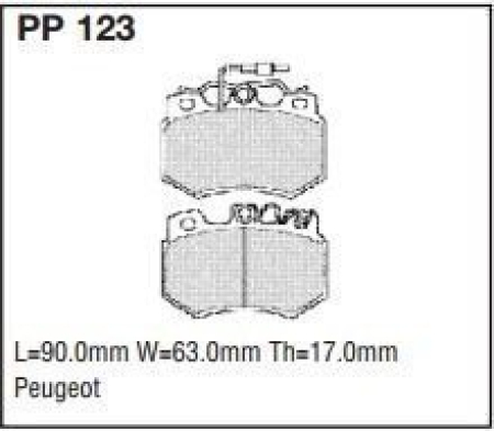 Black Diamond PP123 predator pad brake pad kit PP123