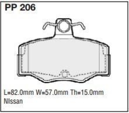Black Diamond PP206 predator pad brake pad kit PP206