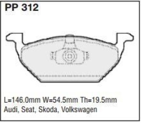 Black Diamond PP312 predator pad brake pad kit PP312