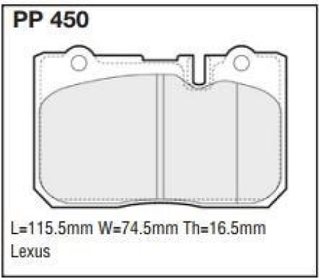 Black Diamond PP450 predator pad brake pad kit PP450