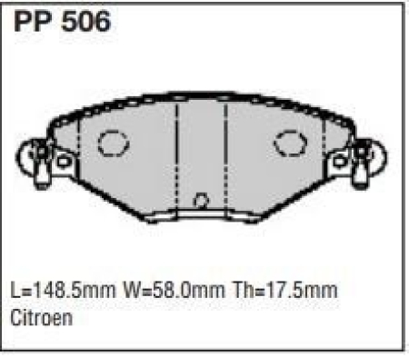 Black Diamond PP506 predator pad brake pad kit PP506