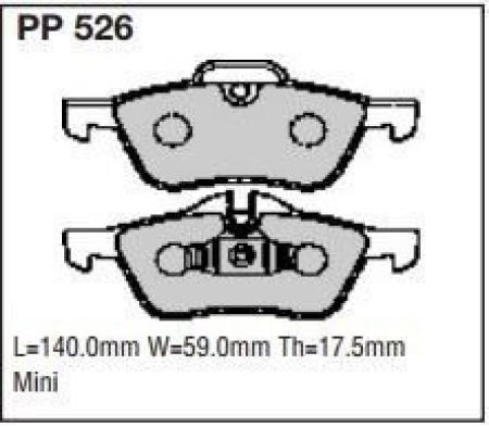 Black Diamond PP526 predator pad brake pad kit PP526