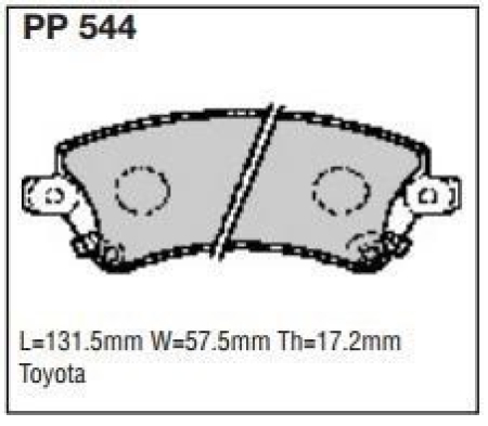 Black Diamond PP544 predator pad brake pad kit PP544