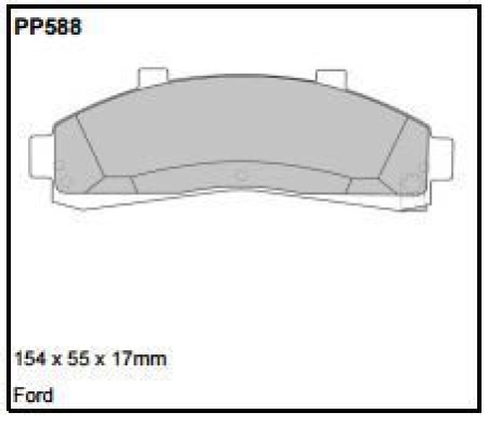 Black Diamond PP588 predator pad brake pad kit PP588