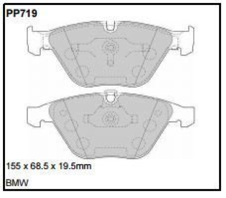 Black Diamond PP719 predator pad brake pad kit PP719