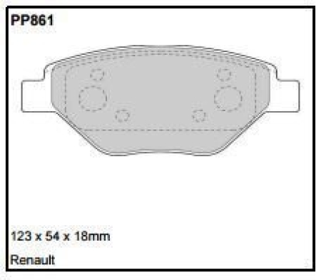 Black Diamond PP861 predator pad brake pad kit PP861