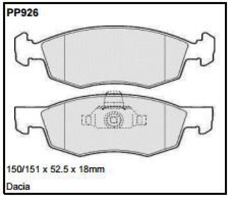 Black Diamond PP926 predator pad brake pad kit PP926