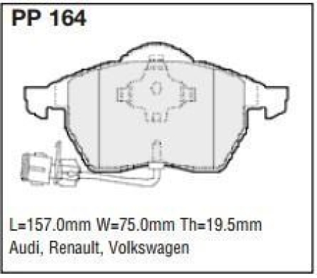Black Diamond PP164 predator pad brake pad kit PP164