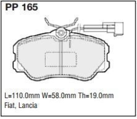 Black Diamond PP165 predator pad brake pad kit PP165