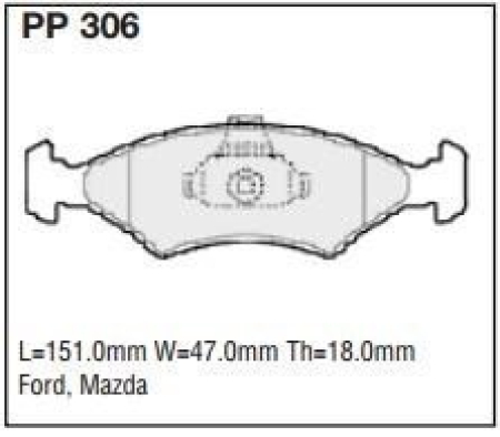 Black Diamond PP306 predator pad brake pad kit PP306