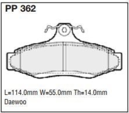 Black Diamond PP362 predator pad brake pad kit PP362