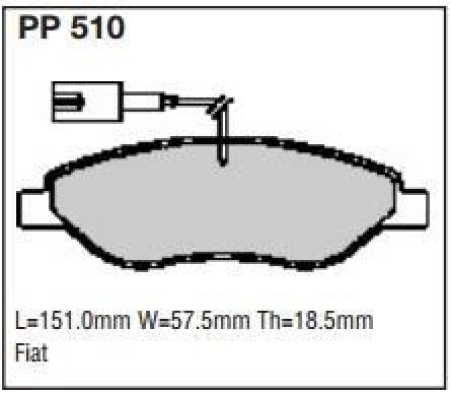 Black Diamond PP510 predator pad brake pad kit PP510