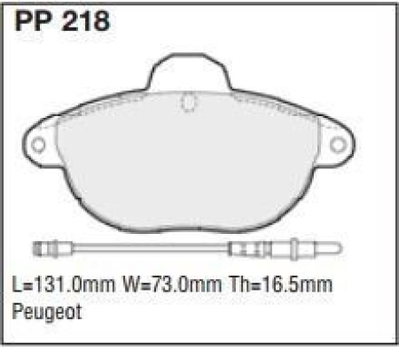 Black Diamond PP218 predator pad brake pad kit PP218