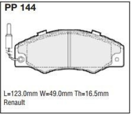 Black Diamond PP144 predator pad brake pad kit PP144