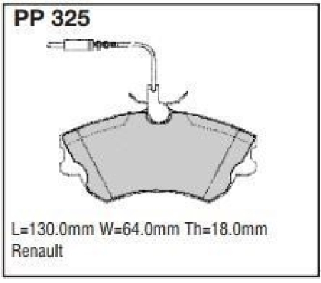 Black Diamond PP325 predator pad brake pad kit PP325