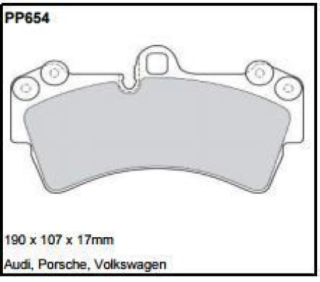 Black Diamond PP654 predator pad brake pad kit PP654