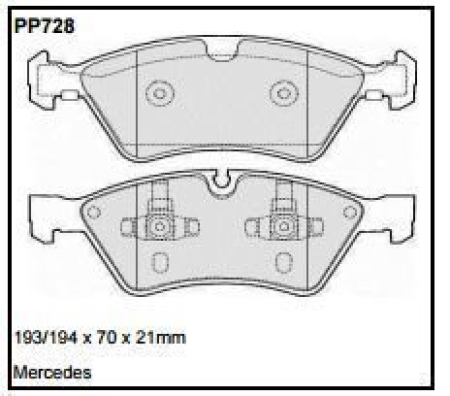 Black Diamond PP728 predator pad brake pad kit PP728