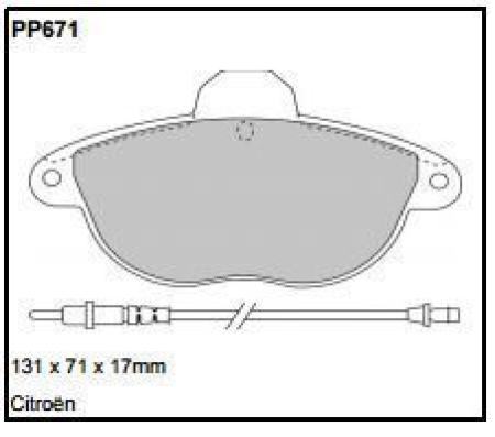 Black Diamond PP671 predator pad brake pad kit PP671