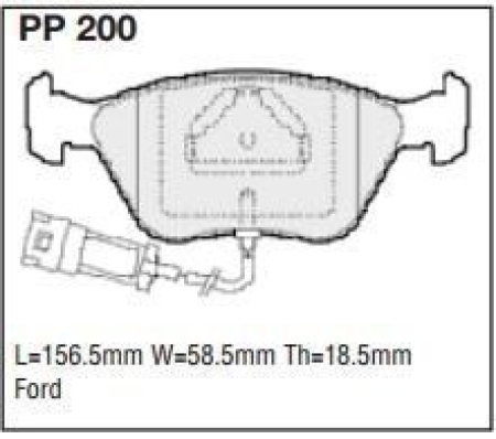 Black Diamond PP200 predator pad brake pad kit PP200