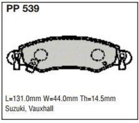 Black Diamond PP539 predator pad brake pad kit PP539