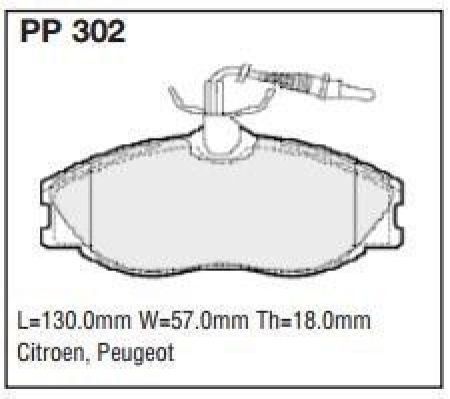 Black Diamond PP302 predator pad brake pad kit PP302