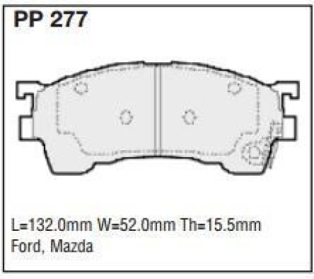 Black Diamond PP277 predator pad brake pad kit PP277