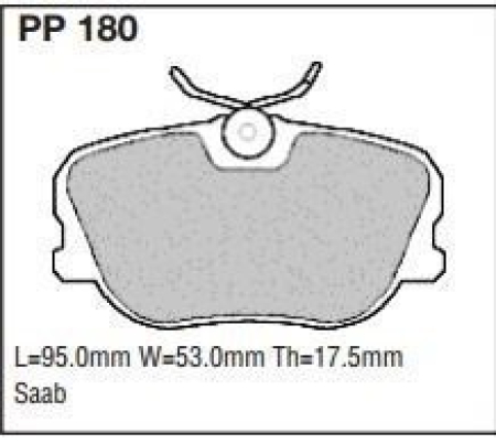Black Diamond PP180 predator pad brake pad kit PP180