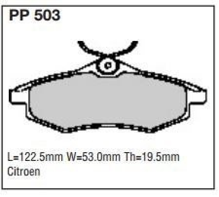 Black Diamond PP503 predator pad brake pad kit PP503